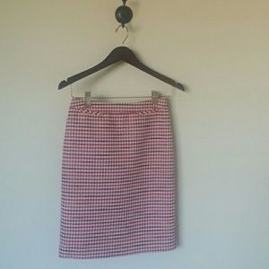Pink pattern pencil skirt from Nordstrom.